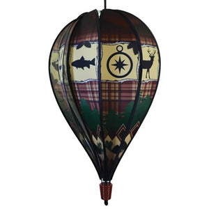 Rustic Lodge 10 Panel Hot Air Balloon Spinner